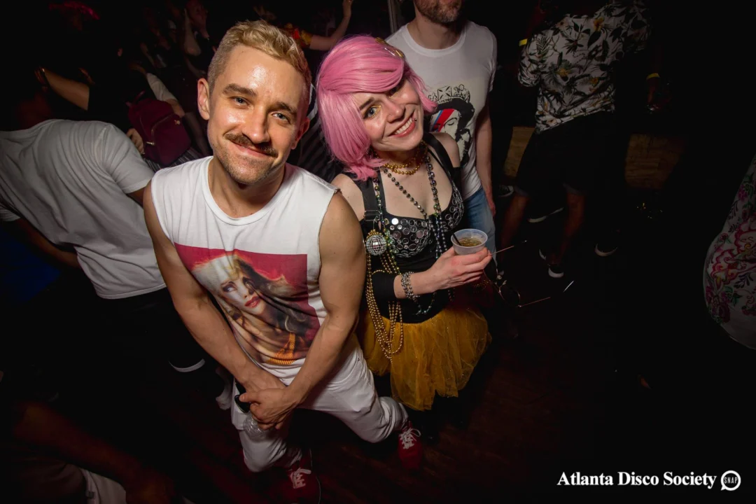 ATLANTA DISCO SOCIETY - May 26, 2018. The Basement. We danced under the chandelier and on the light up floor for the first time. Kimber was the DJ. Grace Kelly/Oh Snap was the photographer.