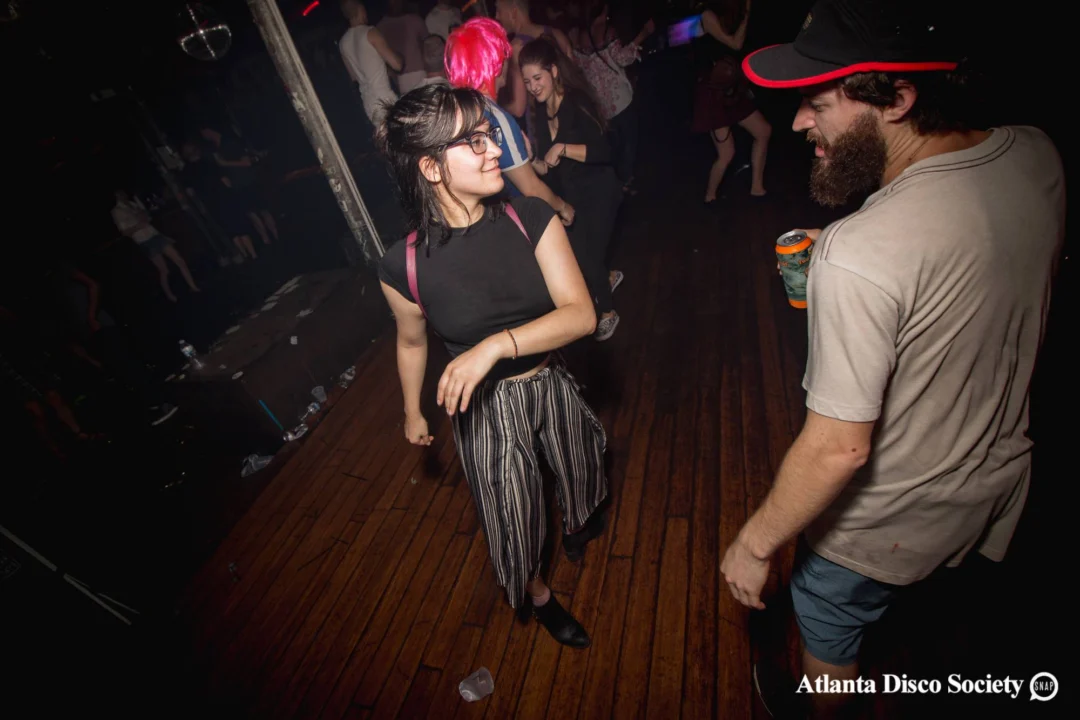 ATLANTA DISCO SOCIETY - May 26, 2018. The Basement. We danced under the chandelier and on the light up floor for the first time. Kimber was the DJ. Grace Kelly/Oh Snap was the photographer.