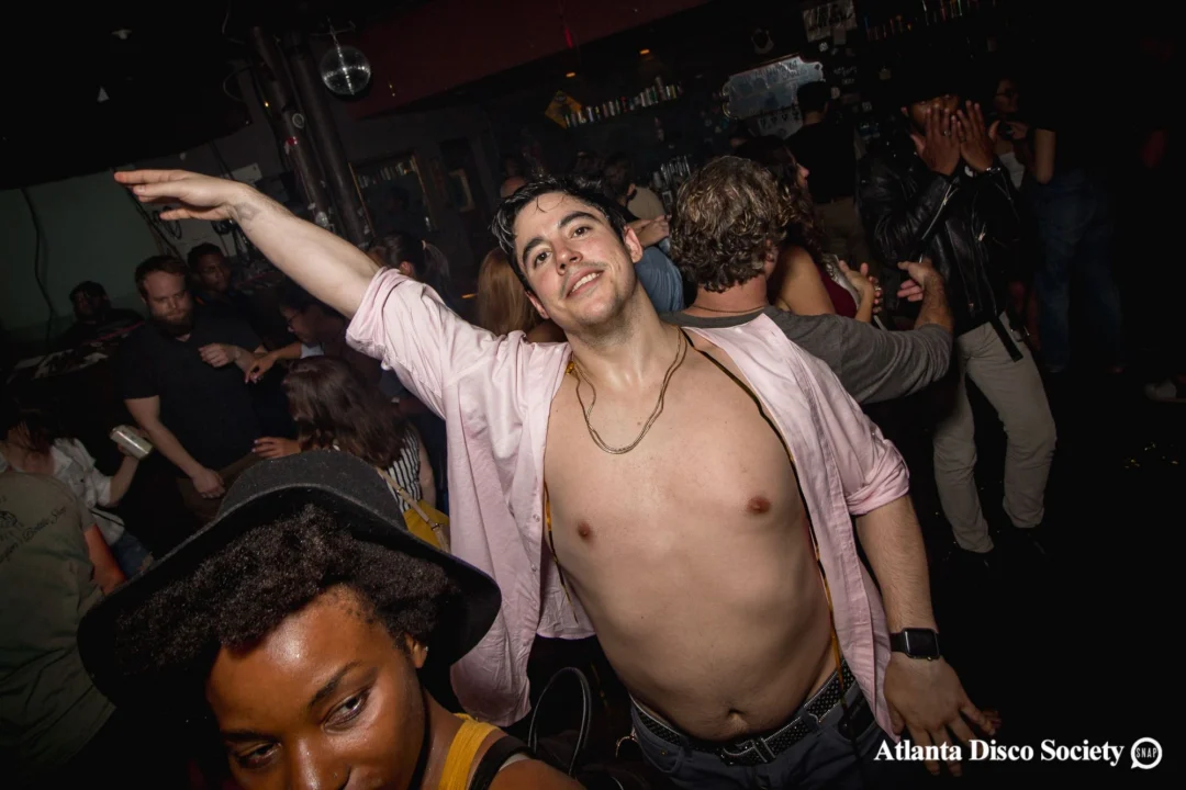 ATLANTA DISCO SOCIETY - May 26, 2018. The Basement. We danced under the chandelier and on the light up floor for the first time. Kimber was the DJ. Grace Kelly/Oh Snap was the photographer.