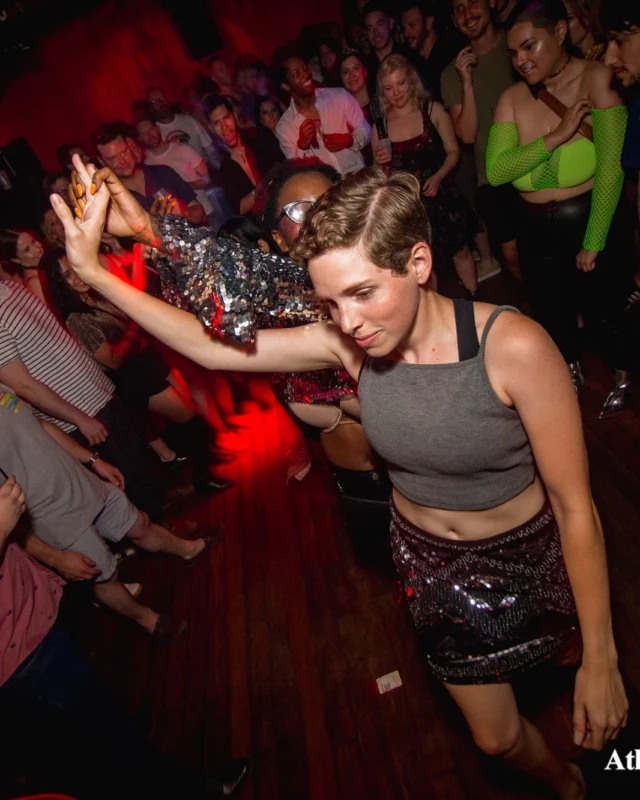 ATLANTA DISCO SOCIETY - May 26, 2018. The Basement. We danced under the chandelier and on the light up floor for the first time. Kimber was the DJ. Grace Kelly/Oh Snap was the photographer.