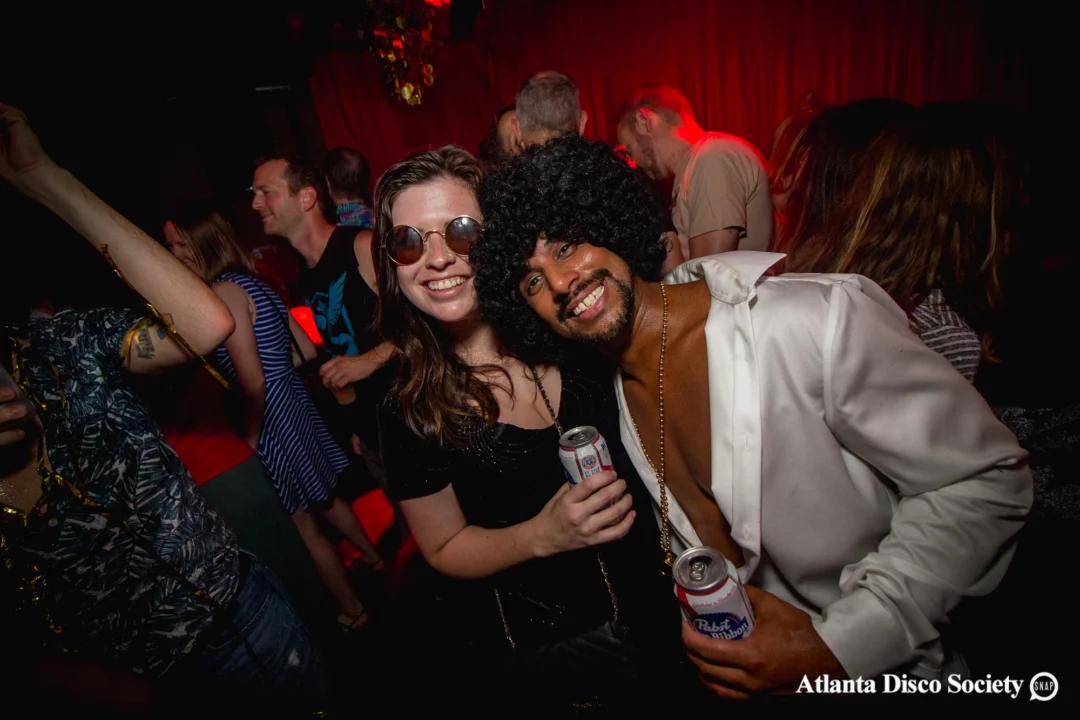 ATLANTA DISCO SOCIETY - May 26, 2018. The Basement. We danced under the chandelier and on the light up floor for the first time. Kimber was the DJ. Grace Kelly/Oh Snap was the photographer.