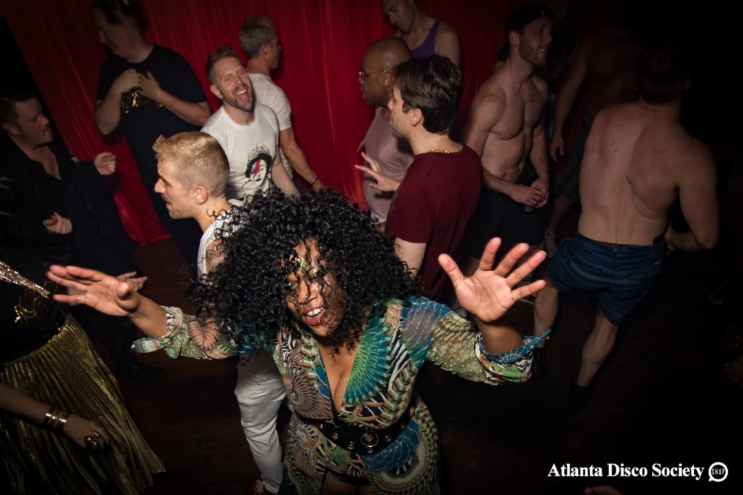 ATLANTA DISCO SOCIETY - May 26, 2018. The Basement. We danced under the chandelier and on the light up floor for the first time. Kimber was the DJ. Grace Kelly/Oh Snap was the photographer.