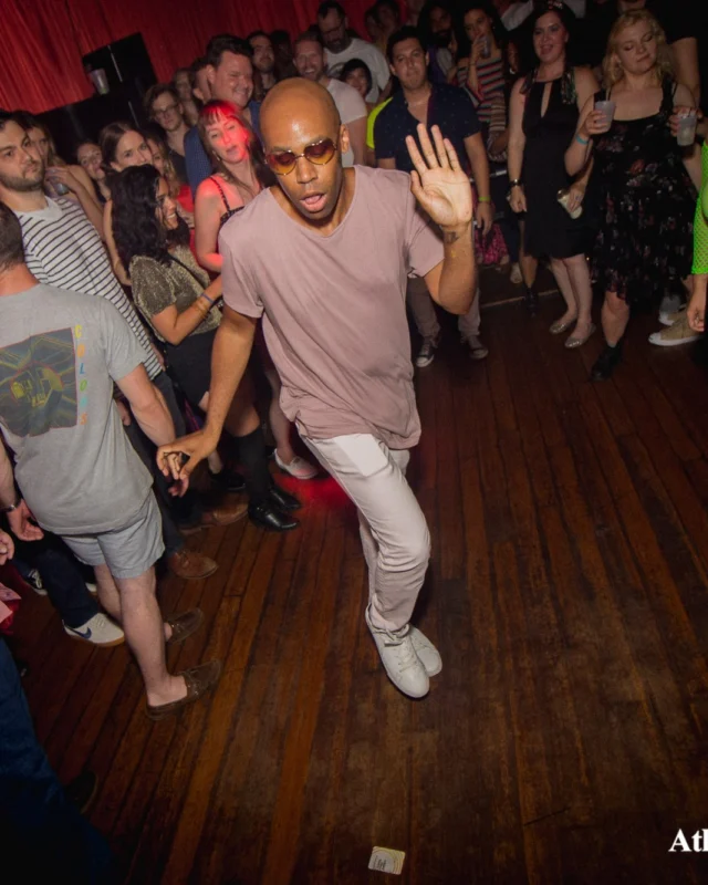 ATLANTA DISCO SOCIETY - May 26, 2018. The Basement. We danced under the chandelier and on the light up floor for the first time. Kimber was the DJ. Grace Kelly/Oh Snap was the photographer.