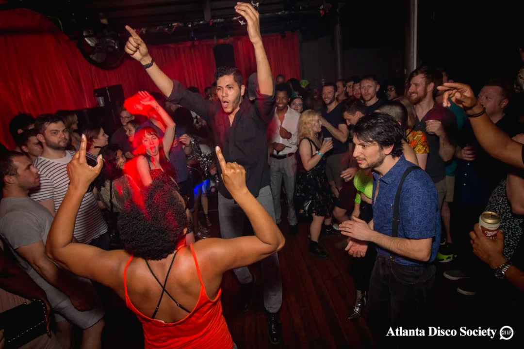 ATLANTA DISCO SOCIETY - May 26, 2018. The Basement. We danced under the chandelier and on the light up floor for the first time. Kimber was the DJ. Grace Kelly/Oh Snap was the photographer.