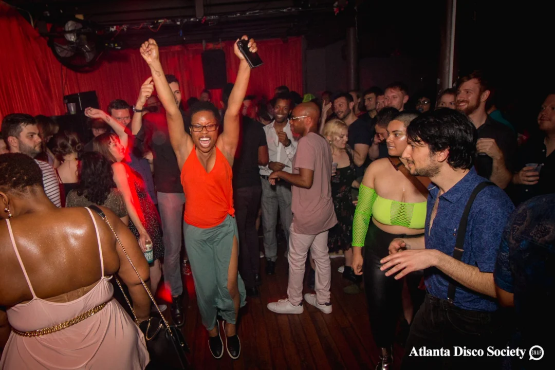 ATLANTA DISCO SOCIETY - May 26, 2018. The Basement. We danced under the chandelier and on the light up floor for the first time. Kimber was the DJ. Grace Kelly/Oh Snap was the photographer.