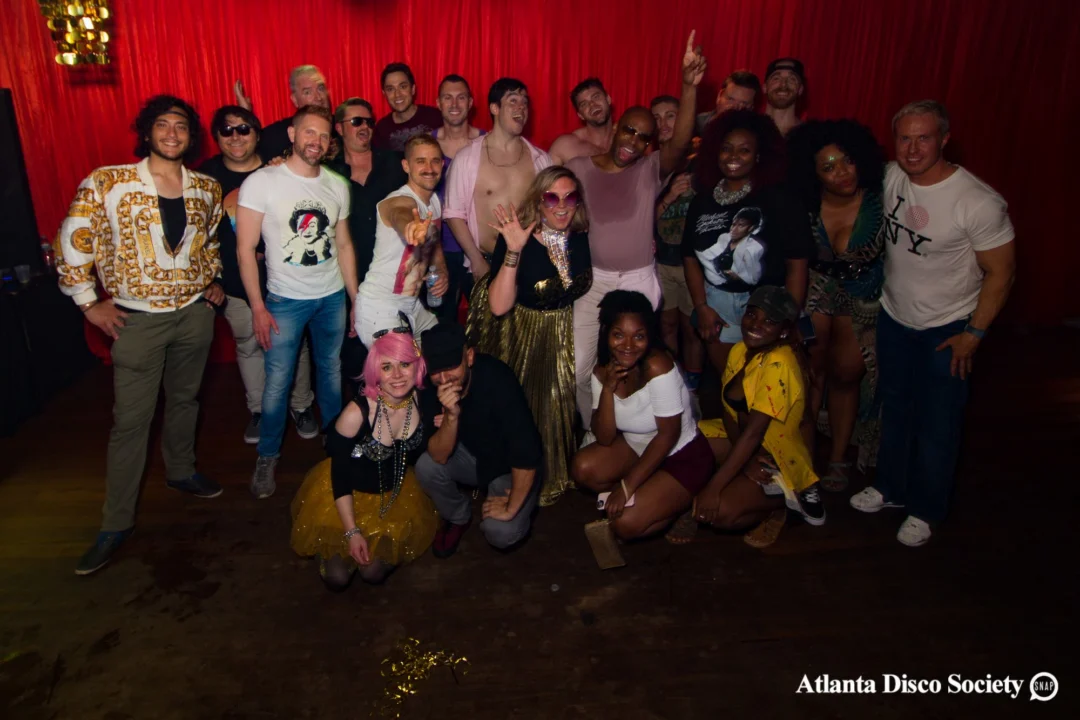 ATLANTA DISCO SOCIETY - May 26, 2018. The Basement. We danced under the chandelier and on the light up floor for the first time. Kimber was the DJ. Grace Kelly/Oh Snap was the photographer.