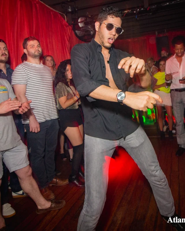 ATLANTA DISCO SOCIETY - May 26, 2018. The Basement. We danced under the chandelier and on the light up floor for the first time. Kimber was the DJ. Grace Kelly/Oh Snap was the photographer.