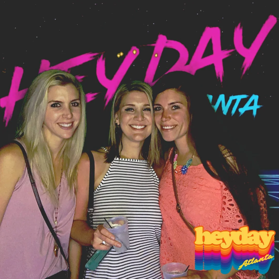 HEYDAY - Atlanta's 80s Experience! May 2018 at The Basement, Kimber is the DJ. Photobooth by Ballroom Blitz Events.