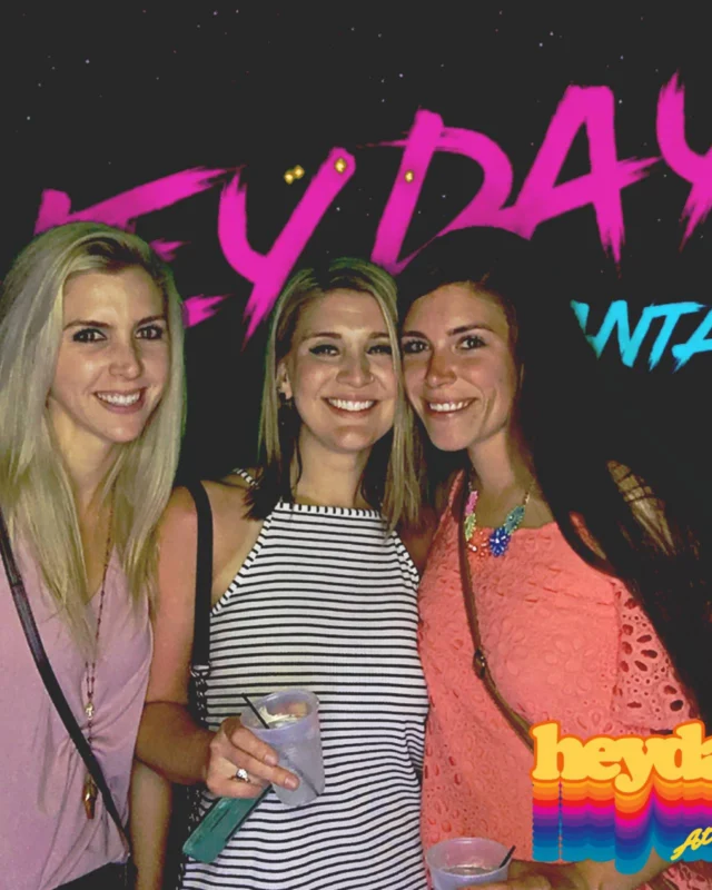 HEYDAY - Atlanta's 80s Experience! May 2018 at The Basement, Kimber is the DJ. Photobooth by Ballroom Blitz Events.