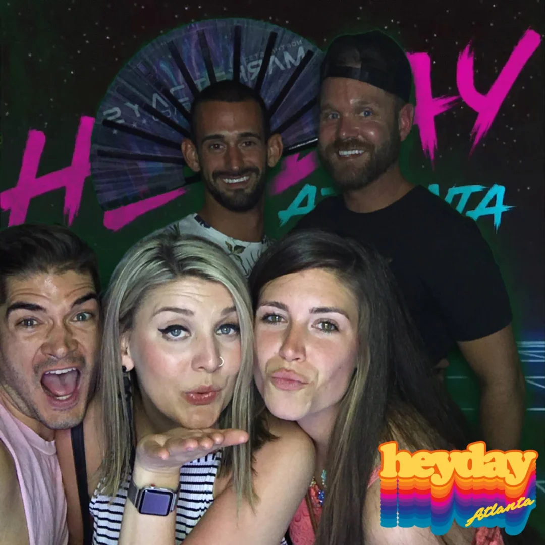 HEYDAY - Atlanta's 80s Experience! May 2018 at The Basement, Kimber is the DJ. Photobooth by Ballroom Blitz Events.