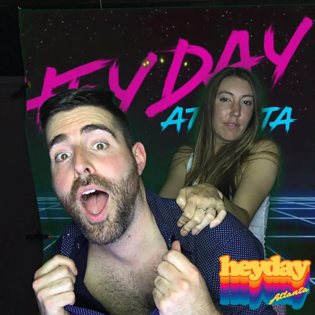 HEYDAY - Atlanta's 80s Experience! May 2018 at The Basement, Kimber is the DJ. Photobooth by Ballroom Blitz Events.
