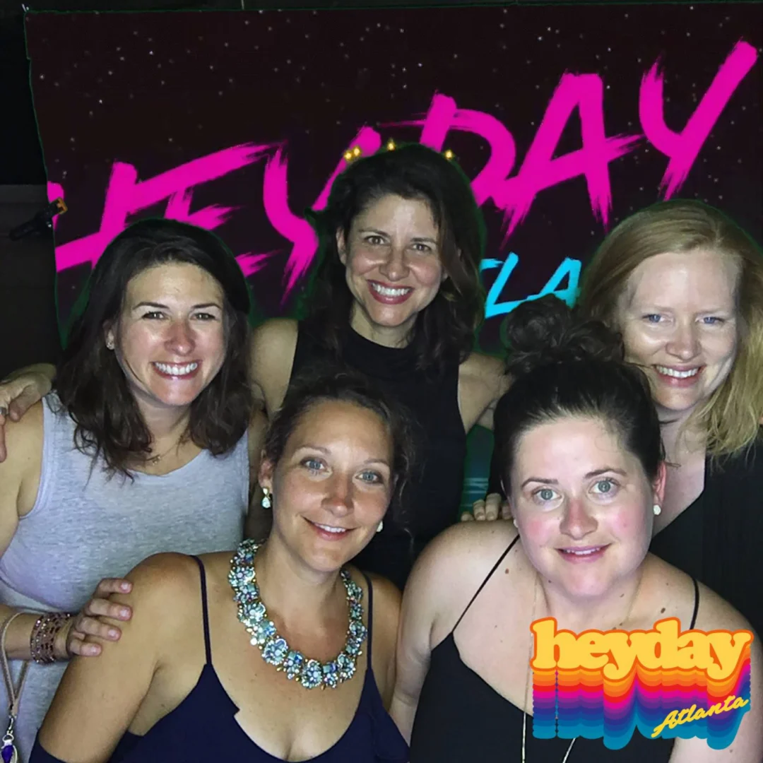 HEYDAY - Atlanta's 80s Experience! May 2018 at The Basement, Kimber is the DJ. Photobooth by Ballroom Blitz Events.