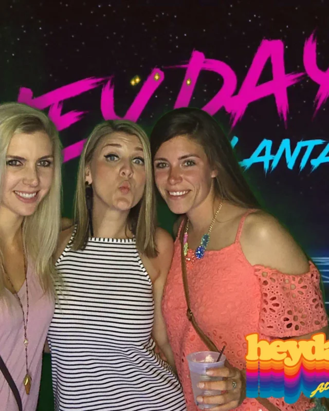 HEYDAY - Atlanta's 80s Experience! May 2018 at The Basement, Kimber is the DJ. Photobooth by Ballroom Blitz Events.