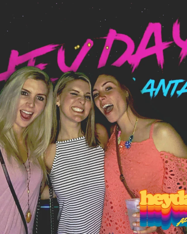 HEYDAY - Atlanta's 80s Experience! May 2018 at The Basement, Kimber is the DJ. Photobooth by Ballroom Blitz Events.