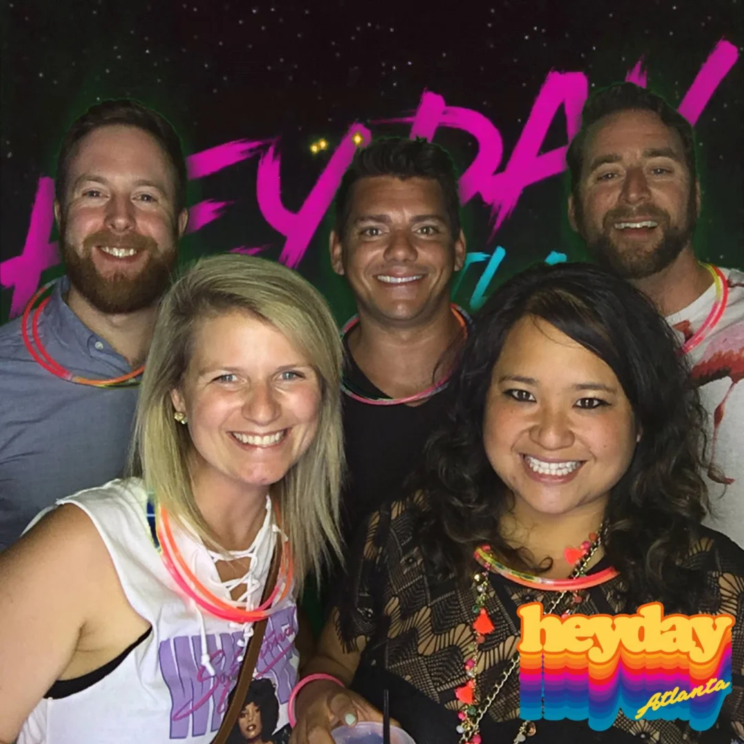 HEYDAY - Atlanta's 80s Experience! May 2018 at The Basement, Kimber is the DJ. Photobooth by Ballroom Blitz Events.