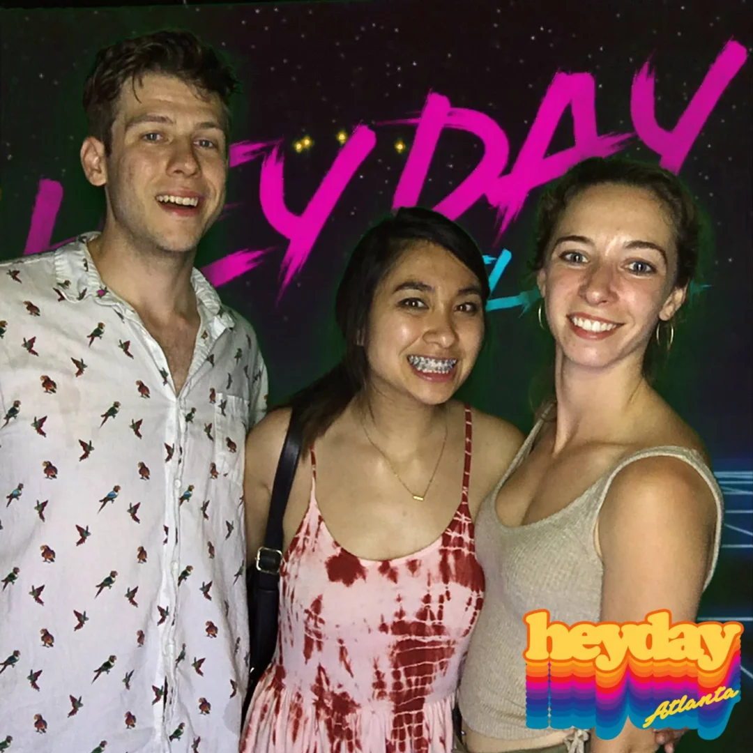 HEYDAY - Atlanta's 80s Experience! May 2018 at The Basement, Kimber is the DJ. Photobooth by Ballroom Blitz Events.