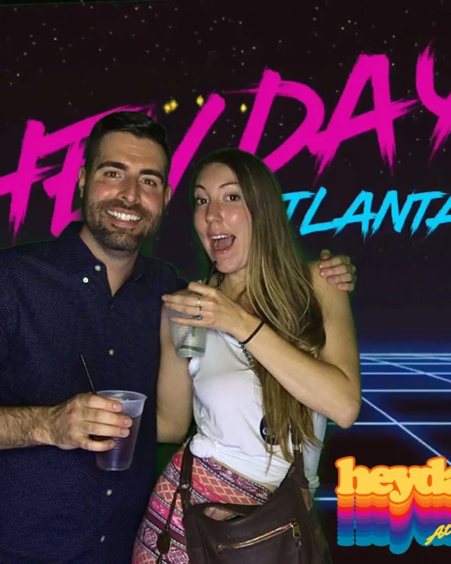 HEYDAY - Atlanta's 80s Experience! May 2018 at The Basement, Kimber is the DJ. Photobooth by Ballroom Blitz Events.