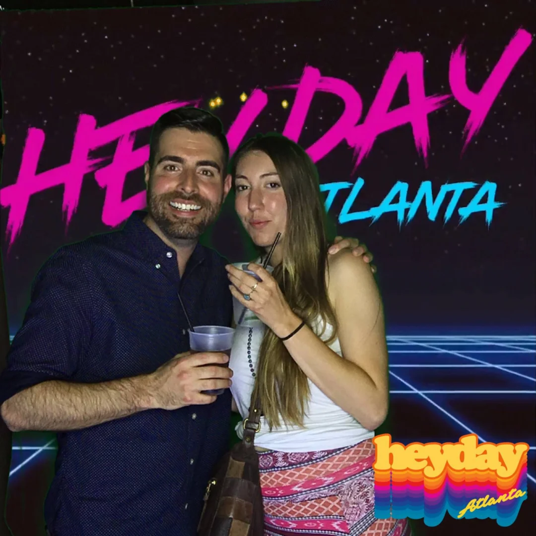 HEYDAY - Atlanta's 80s Experience! May 2018 at The Basement, Kimber is the DJ. Photobooth by Ballroom Blitz Events.