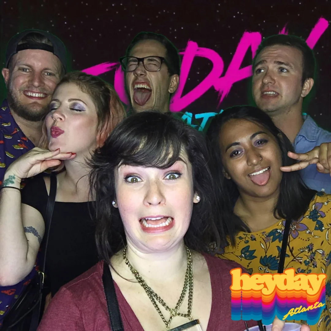 HEYDAY - Atlanta's 80s Experience! May 2018 at The Basement, Kimber is the DJ. Photobooth by Ballroom Blitz Events.