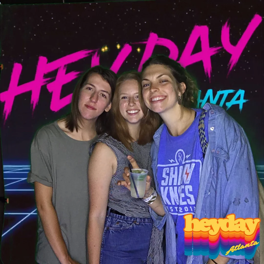 HEYDAY - Atlanta's 80s Experience! May 2018 at The Basement, Kimber is the DJ. Photobooth by Ballroom Blitz Events.