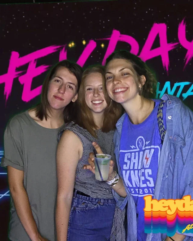 HEYDAY - Atlanta's 80s Experience! May 2018 at The Basement, Kimber is the DJ. Photobooth by Ballroom Blitz Events.