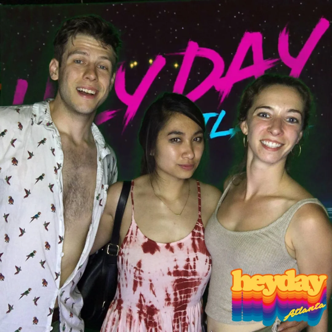 HEYDAY - Atlanta's 80s Experience! May 2018 at The Basement, Kimber is the DJ. Photobooth by Ballroom Blitz Events.