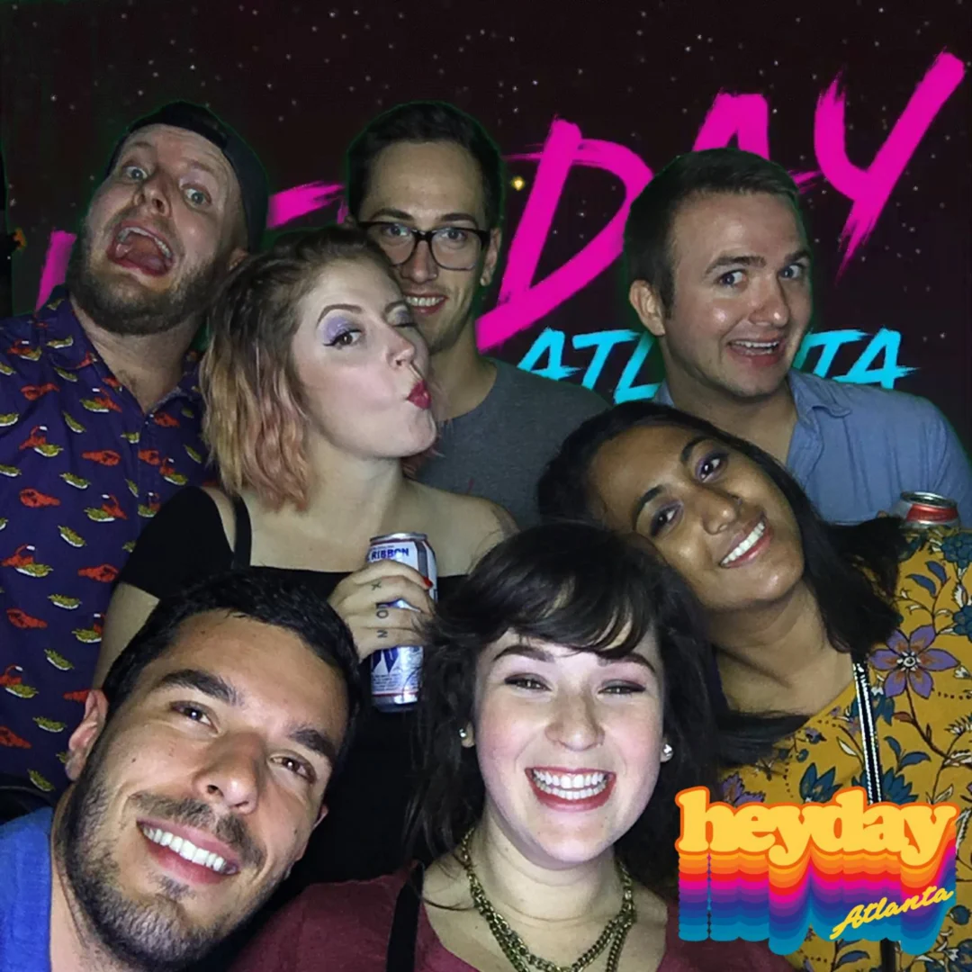 HEYDAY - Atlanta's 80s Experience! May 2018 at The Basement, Kimber is the DJ. Photobooth by Ballroom Blitz Events.