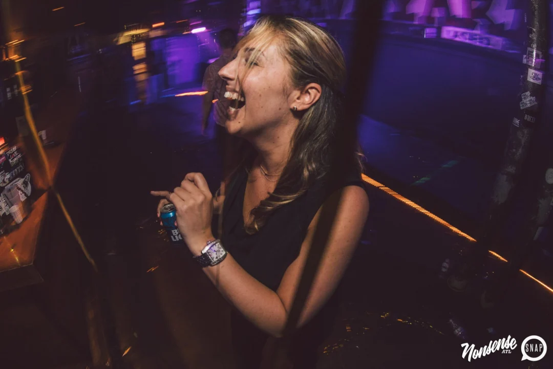 Nonsense Dance Party - May 2015. Kimber is the DJ. Third Friday of every month at The Basement in East Atlanta. Photo by Oh Snap Kid/Ryan Purcell