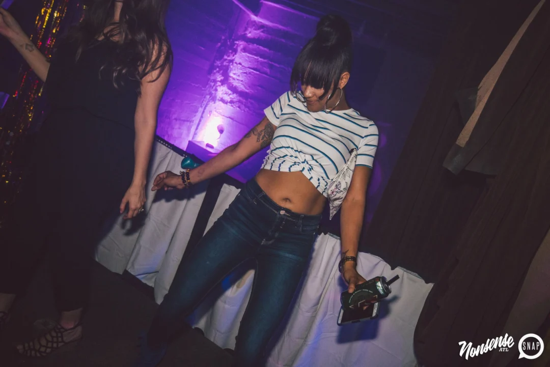 Nonsense Dance Party - May 2015. Kimber is the DJ. Third Friday of every month at The Basement in East Atlanta. Photo by Oh Snap Kid/Ryan Purcell