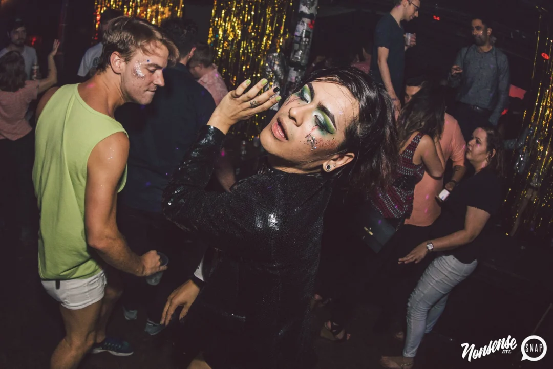 Nonsense Dance Party - May 2015. Kimber is the DJ. Third Friday of every month at The Basement in East Atlanta. Photo by Oh Snap Kid/Ryan Purcell