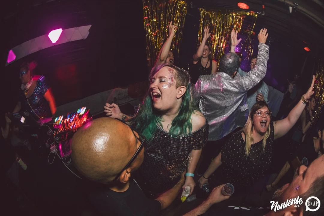 Nonsense Dance Party - May 2015. Kimber is the DJ. Third Friday of every month at The Basement in East Atlanta. Photo by Oh Snap Kid/Ryan Purcell
