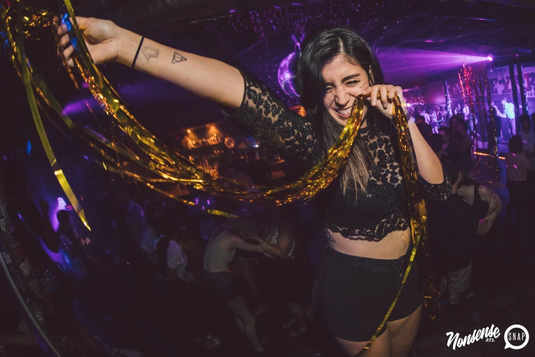 Nonsense Dance Party - May 2015. Kimber is the DJ. Third Friday of every month at The Basement in East Atlanta. Photo by Oh Snap Kid/Ryan Purcell