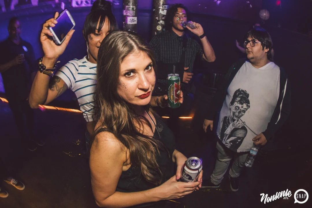 Nonsense Dance Party - May 2015. Kimber is the DJ. Third Friday of every month at The Basement in East Atlanta. Photo by Oh Snap Kid/Ryan Purcell