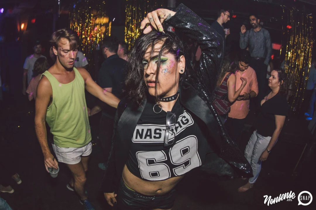 Nonsense Dance Party - May 2015. Kimber is the DJ. Third Friday of every month at The Basement in East Atlanta. Photo by Oh Snap Kid/Ryan Purcell