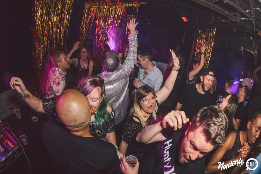 Nonsense Dance Party - May 2015. Kimber is the DJ. Third Friday of every month at The Basement in East Atlanta. Photo by Oh Snap Kid/Ryan Purcell