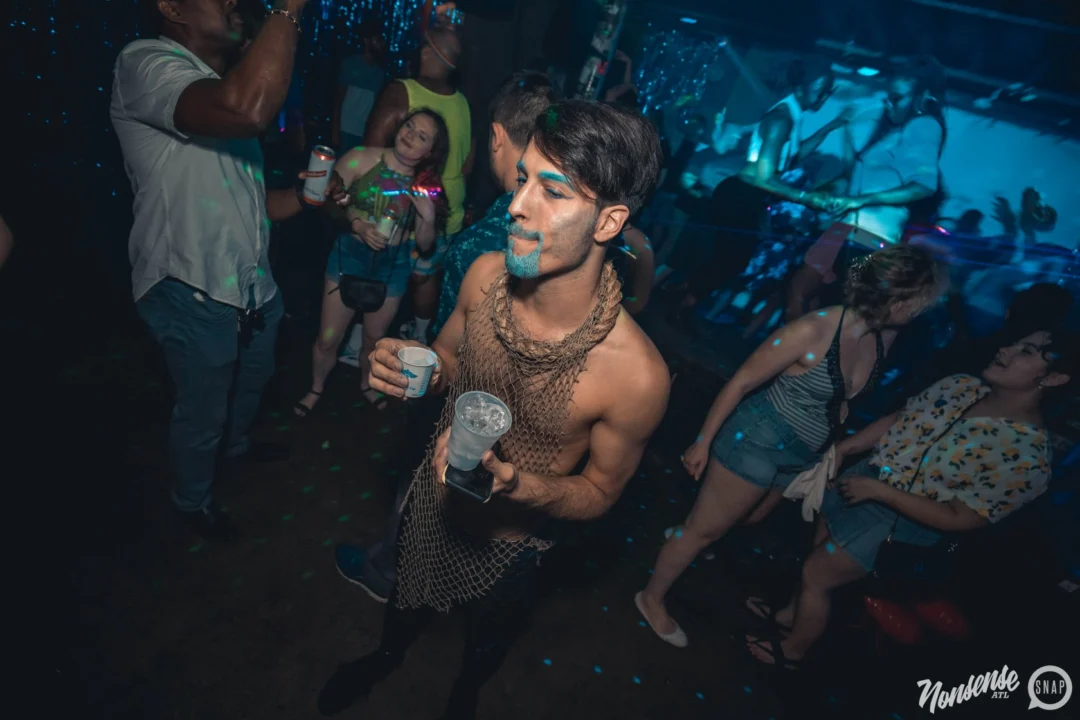NONSENSE Under The Sea DANCE PARTY - JUNE 2018 at The Basement in East Atlanta. Kimber was the DJ. Photo by Fabeaux/Oh Snap.