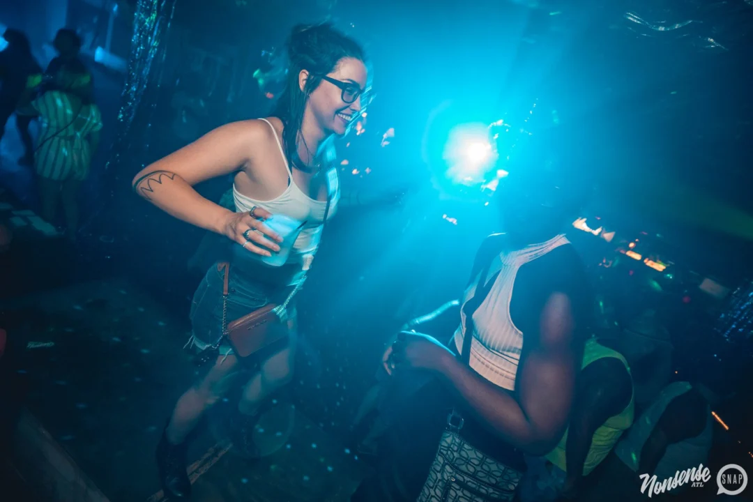 NONSENSE Under The Sea DANCE PARTY - JUNE 2018 at The Basement in East Atlanta. Kimber was the DJ. Photo by Fabeaux/Oh Snap.