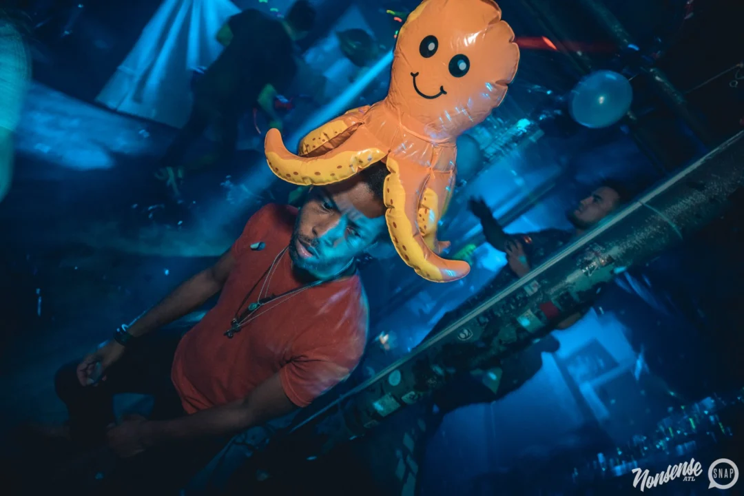 NONSENSE Under The Sea DANCE PARTY - JUNE 2018 at The Basement in East Atlanta. Kimber was the DJ. Photo by Fabeaux/Oh Snap.