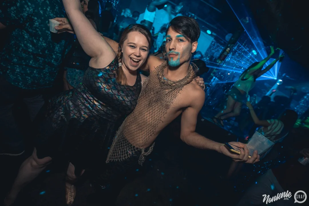 NONSENSE Under The Sea DANCE PARTY - JUNE 2018 at The Basement in East Atlanta. Kimber was the DJ. Photo by Fabeaux/Oh Snap.