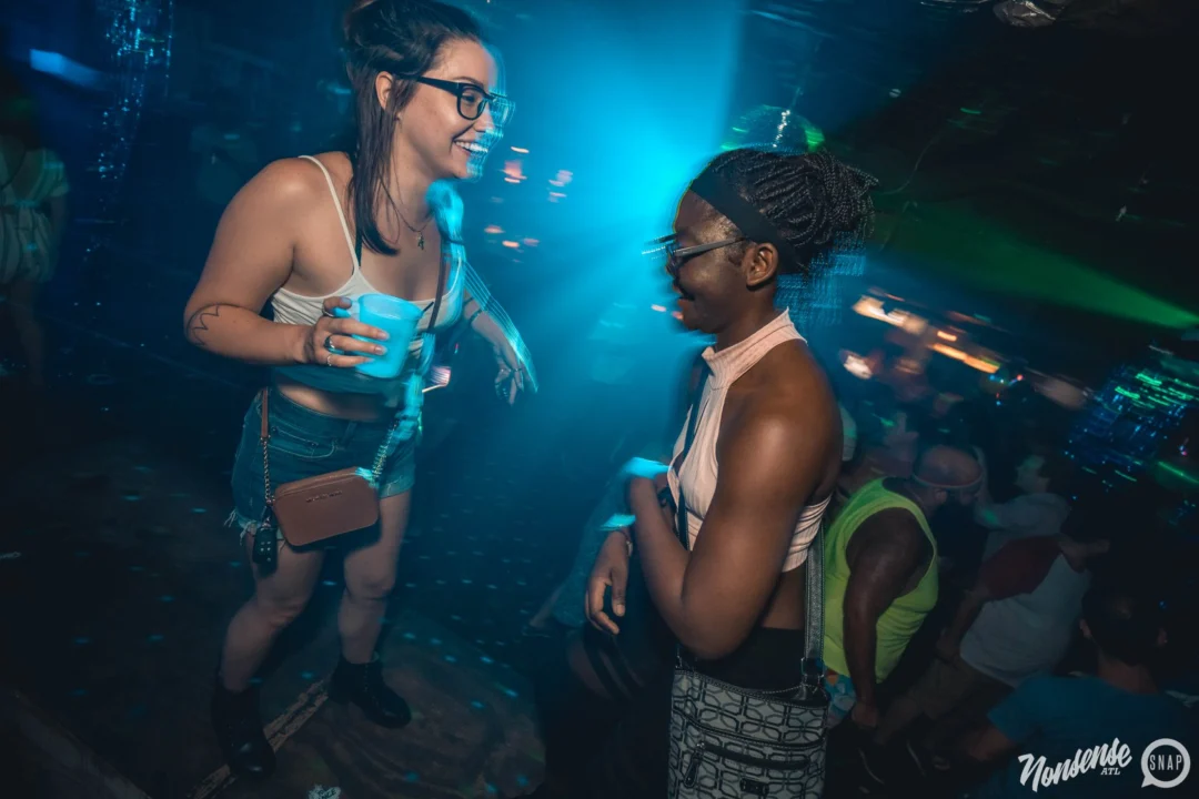 NONSENSE Under The Sea DANCE PARTY - JUNE 2018 at The Basement in East Atlanta. Kimber was the DJ. Photo by Fabeaux/Oh Snap.