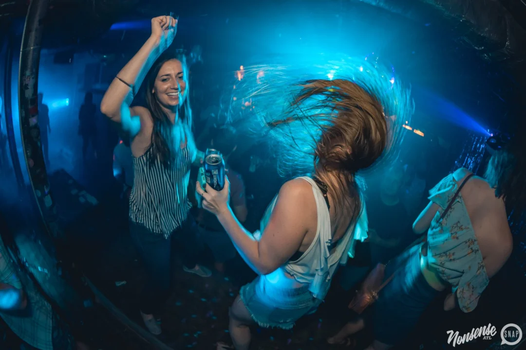 NONSENSE Under The Sea DANCE PARTY - JUNE 2018 at The Basement in East Atlanta. Kimber was the DJ. Photo by Fabeaux/Oh Snap.