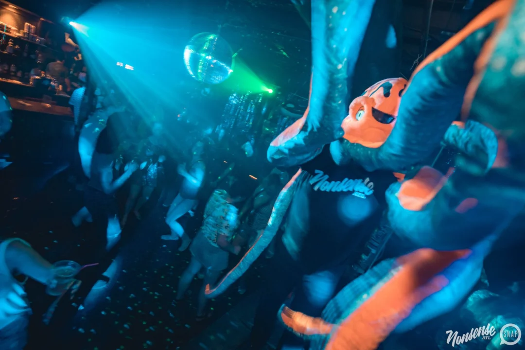 NONSENSE Under The Sea DANCE PARTY - JUNE 2018 at The Basement in East Atlanta. Kimber was the DJ. Photo by Fabeaux/Oh Snap.
