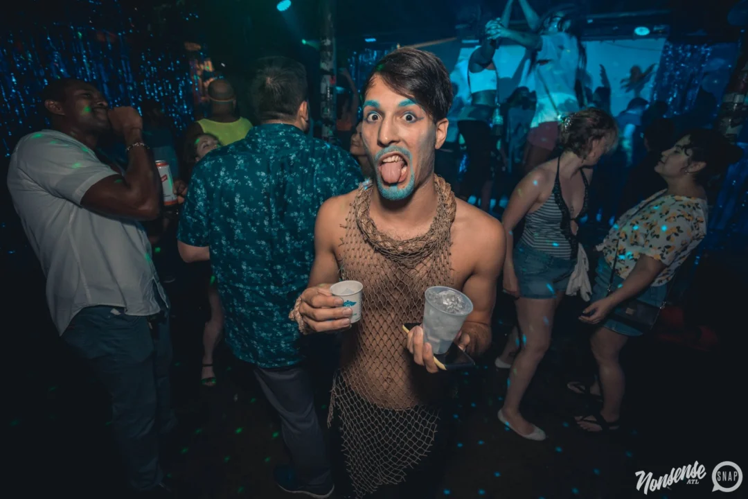 NONSENSE Under The Sea DANCE PARTY - JUNE 2018 at The Basement in East Atlanta. Kimber was the DJ. Photo by Fabeaux/Oh Snap.