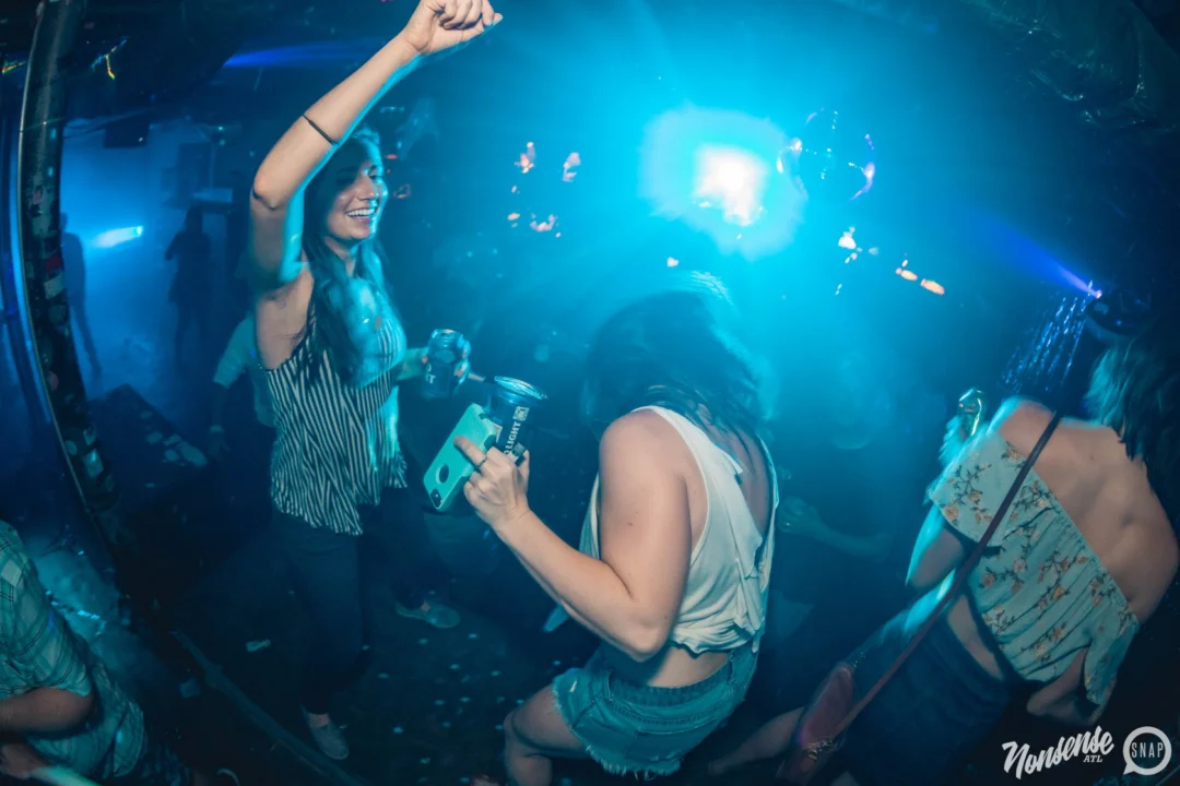 NONSENSE Under The Sea DANCE PARTY - JUNE 2018 at The Basement in East Atlanta. Kimber was the DJ. Photo by Fabeaux/Oh Snap.