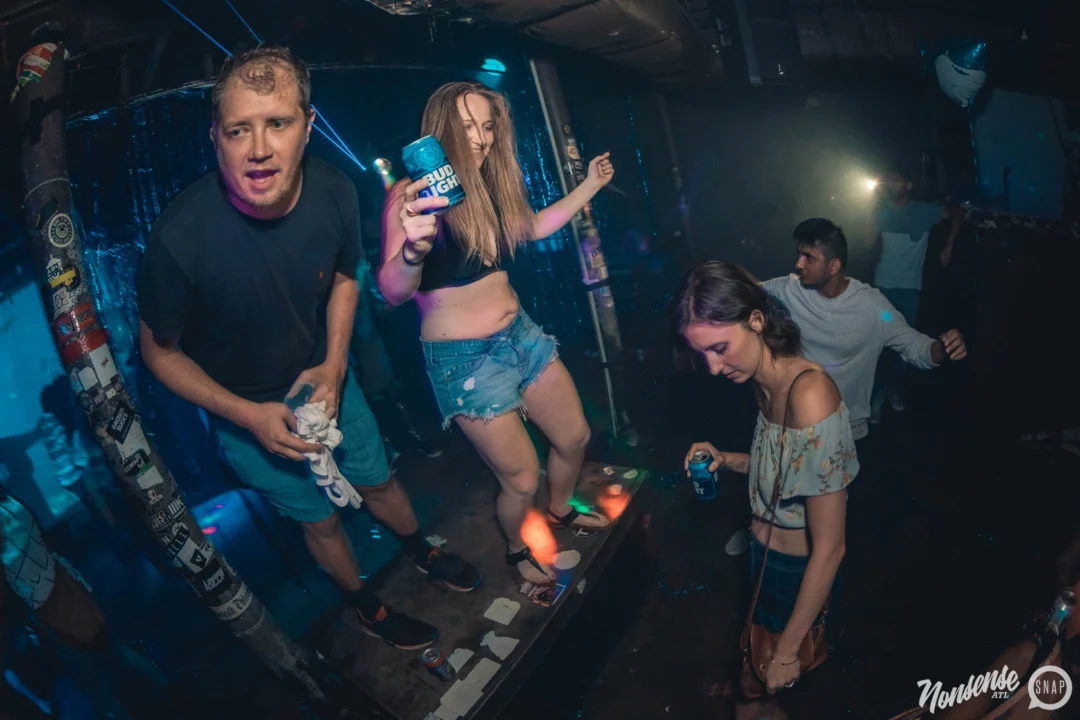 NONSENSE Under The Sea DANCE PARTY - JUNE 2018 at The Basement in East Atlanta. Kimber was the DJ. Photo by Fabeaux/Oh Snap.