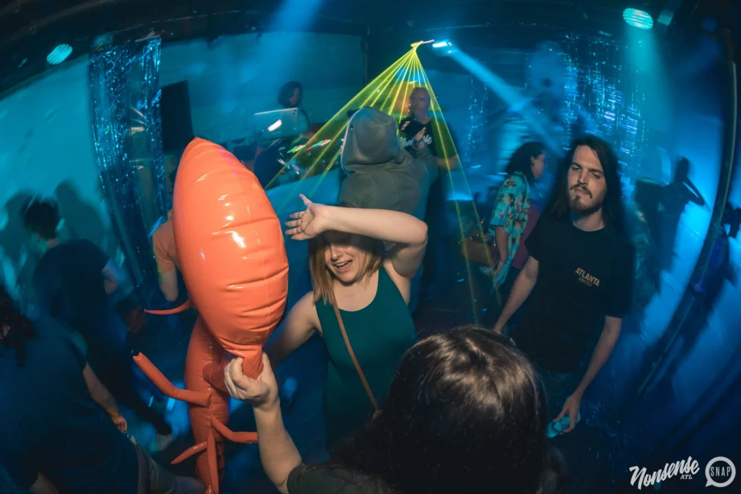 NONSENSE Under The Sea DANCE PARTY - JUNE 2018 at The Basement in East Atlanta. Kimber was the DJ. Photo by Fabeaux/Oh Snap.