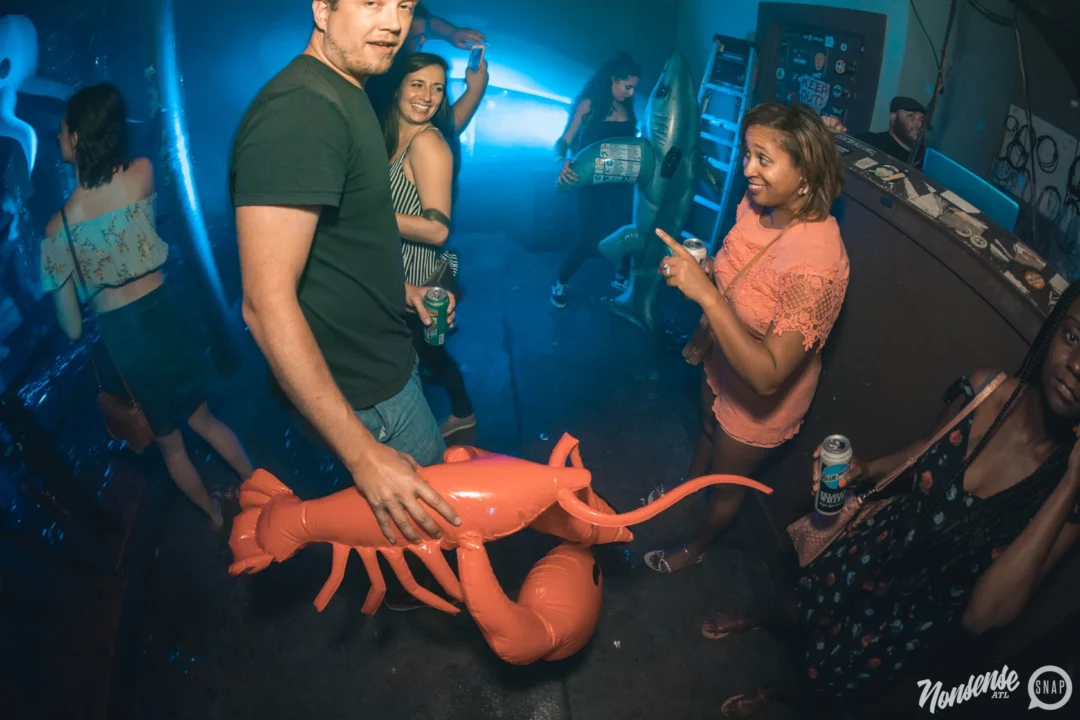NONSENSE Under The Sea DANCE PARTY - JUNE 2018 at The Basement in East Atlanta. Kimber was the DJ. Photo by Fabeaux/Oh Snap.