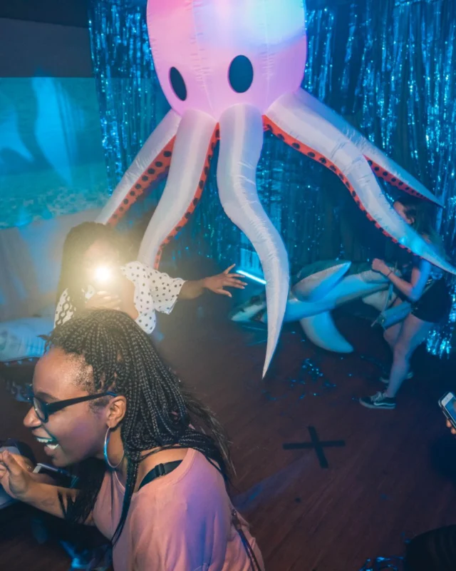 NONSENSE Under The Sea DANCE PARTY - JUNE 2018 at The Basement in East Atlanta. Kimber was the DJ. Photo by Fabeaux/Oh Snap.