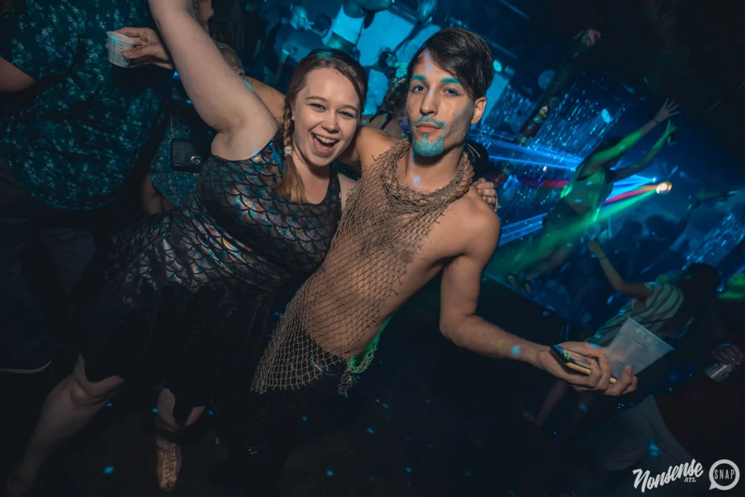 NONSENSE Under The Sea DANCE PARTY - JUNE 2018 at The Basement in East Atlanta. Kimber was the DJ. Photo by Fabeaux/Oh Snap.
