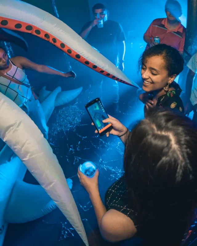 NONSENSE Under The Sea DANCE PARTY - JUNE 2018 at The Basement in East Atlanta. Kimber was the DJ. Photo by Fabeaux/Oh Snap.